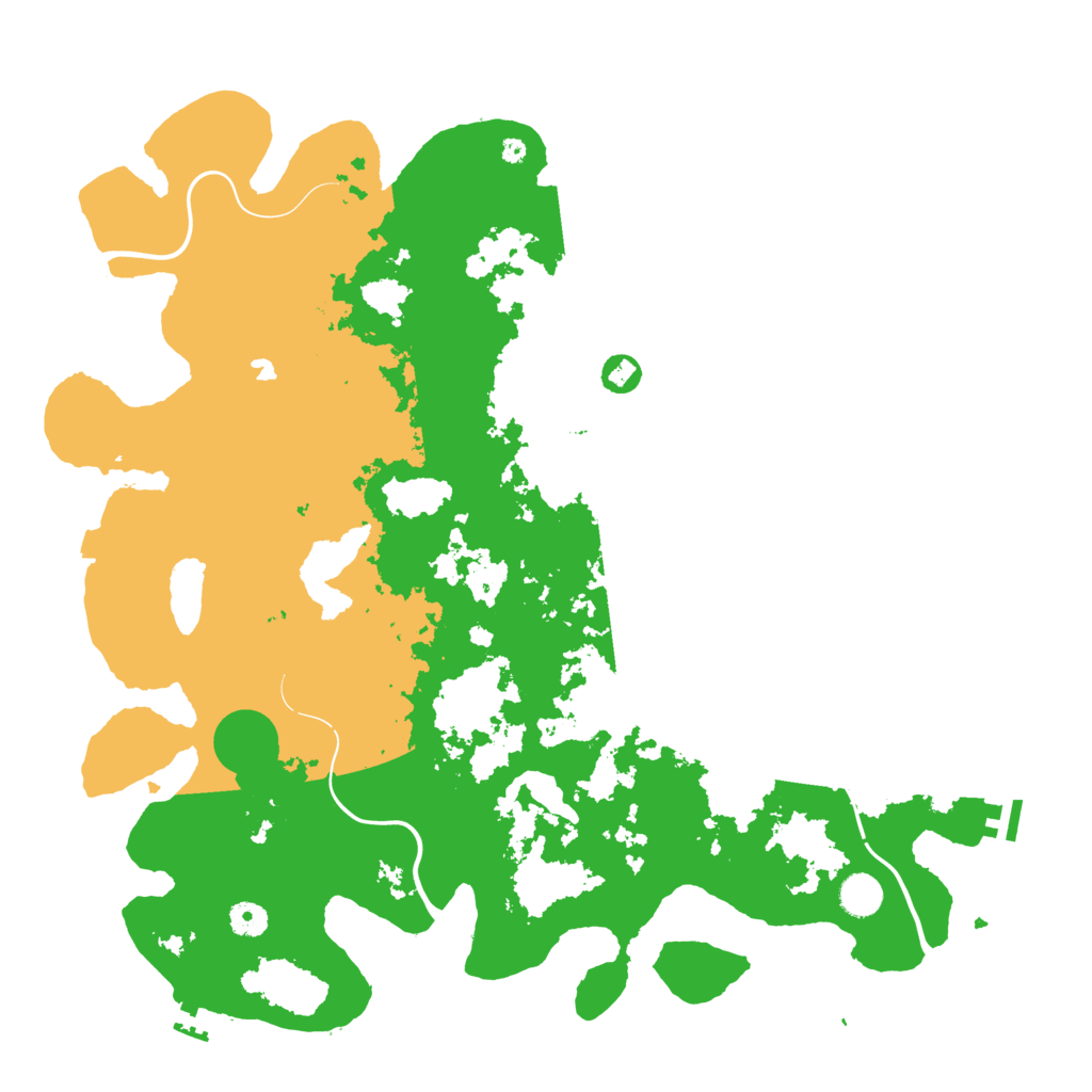 Biome Rust Map: Procedural Map, Size: 4450, Seed: 14545