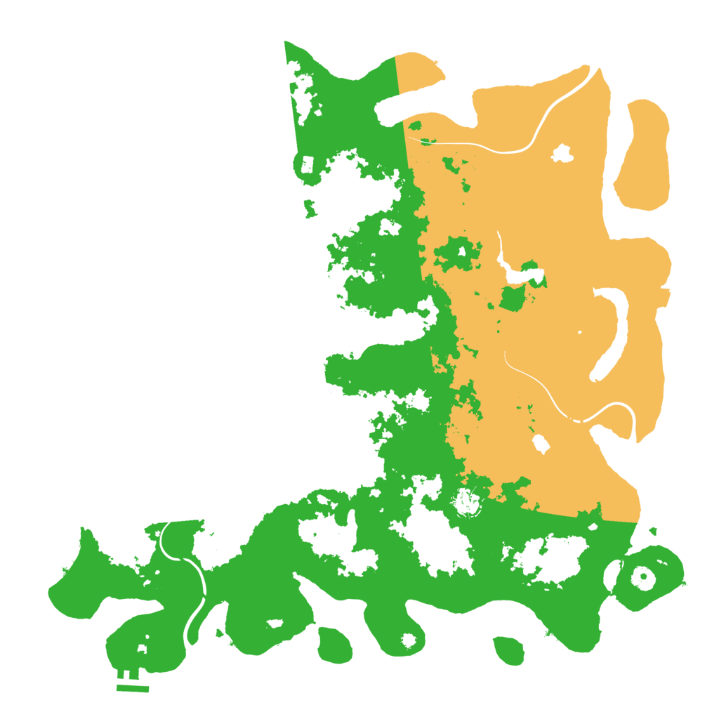 Biome Rust Map: Procedural Map, Size: 4500, Seed: 1387988696