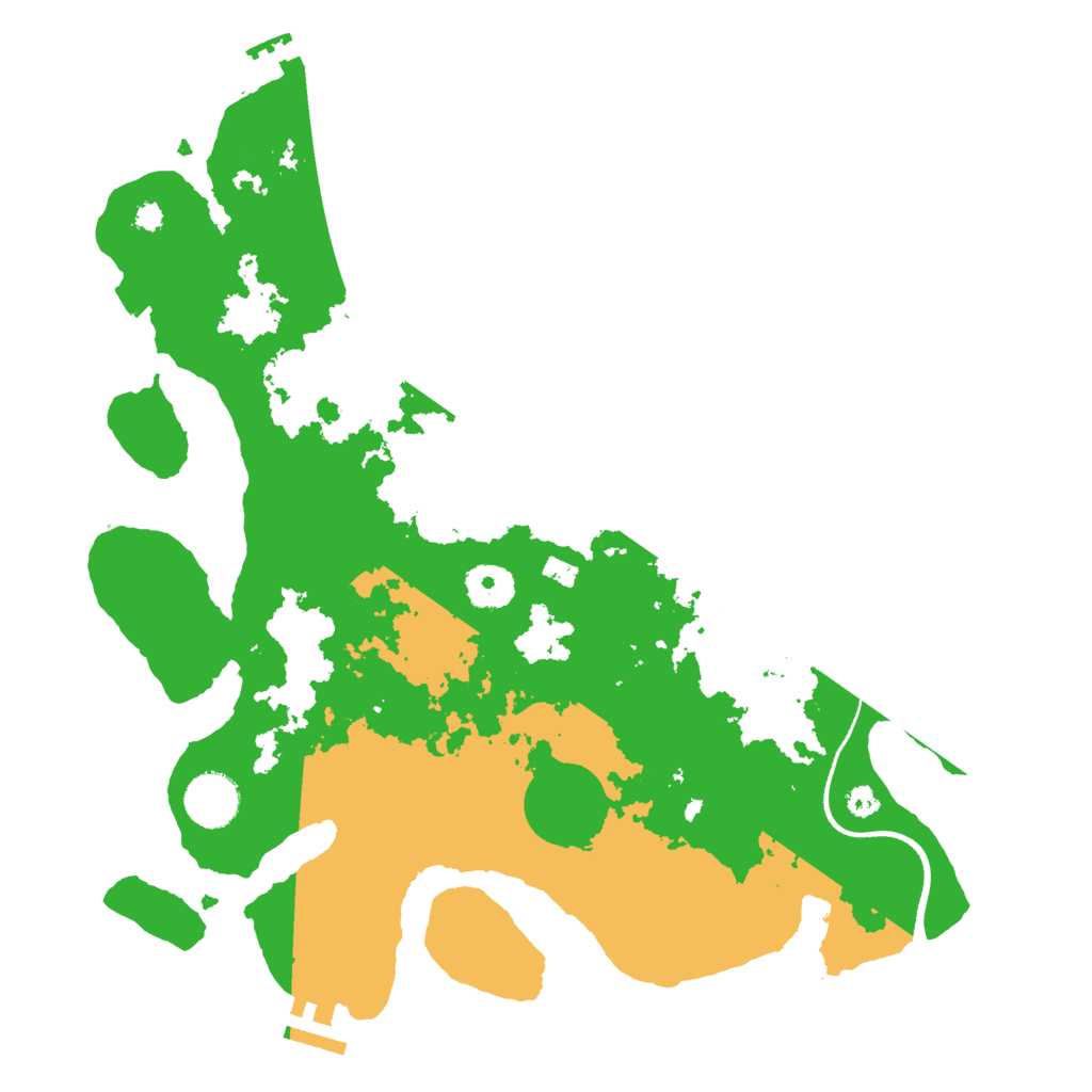 Biome Rust Map: Procedural Map, Size: 3500, Seed: 1145127821