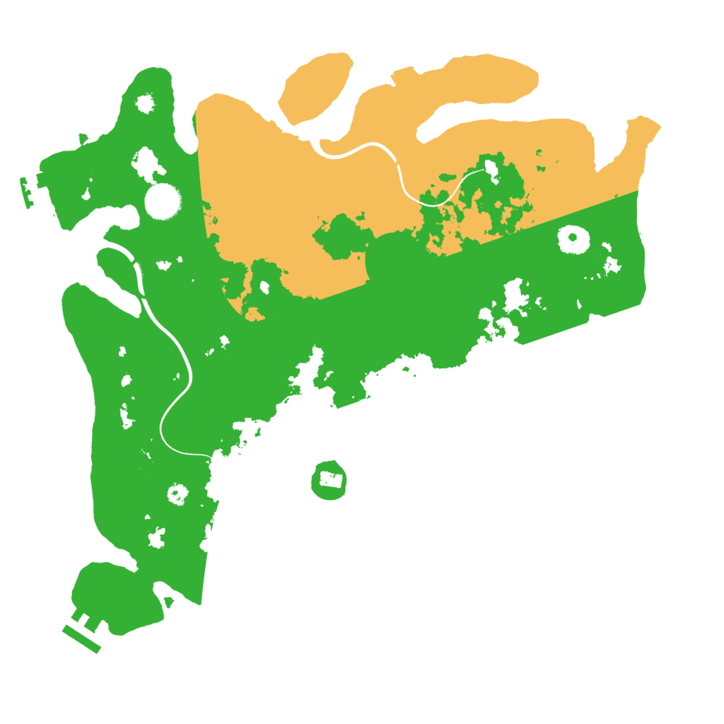 Biome Rust Map: Procedural Map, Size: 3500, Seed: 1401361964