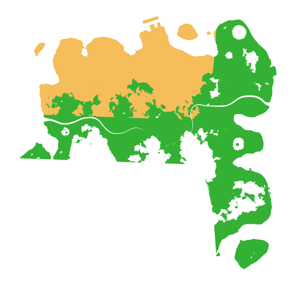 Biome Rust Map: Procedural Map, Size: 3700, Seed: 1611500975