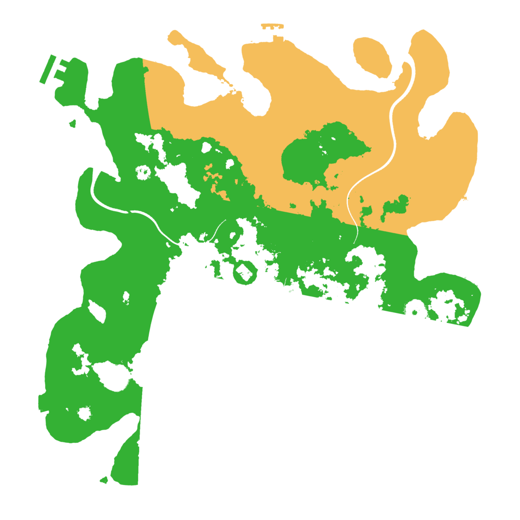 Biome Rust Map: Procedural Map, Size: 3500, Seed: 974658979