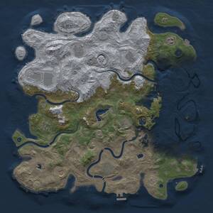 Thumbnail Rust Map: Procedural Map, Size: 4500, Seed: 799232125, 16 Monuments