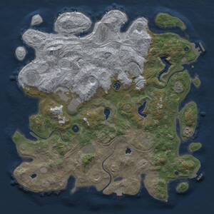Thumbnail Rust Map: Procedural Map, Size: 4500, Seed: 799232125, 16 Monuments