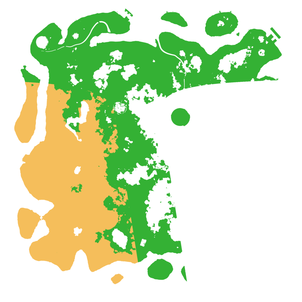 Biome Rust Map: Procedural Map, Size: 4500, Seed: 1246212549
