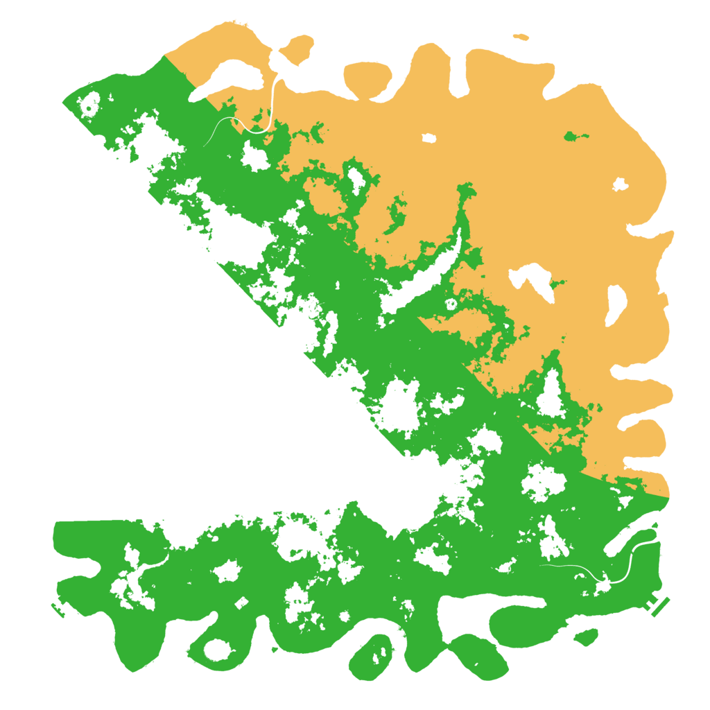 Biome Rust Map: Procedural Map, Size: 6000, Seed: 708384503