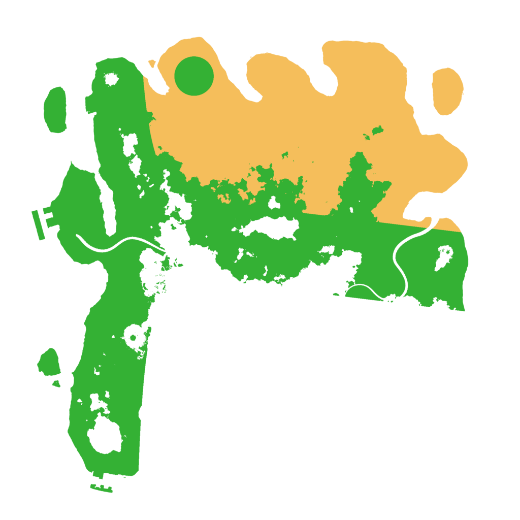 Biome Rust Map: Procedural Map, Size: 3500, Seed: 118486845