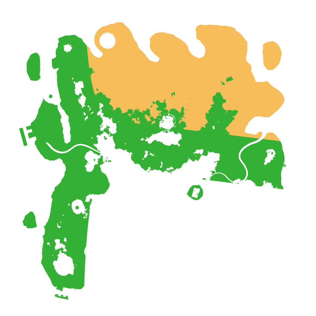 Biome Rust Map: Procedural Map, Size: 3500, Seed: 118486845