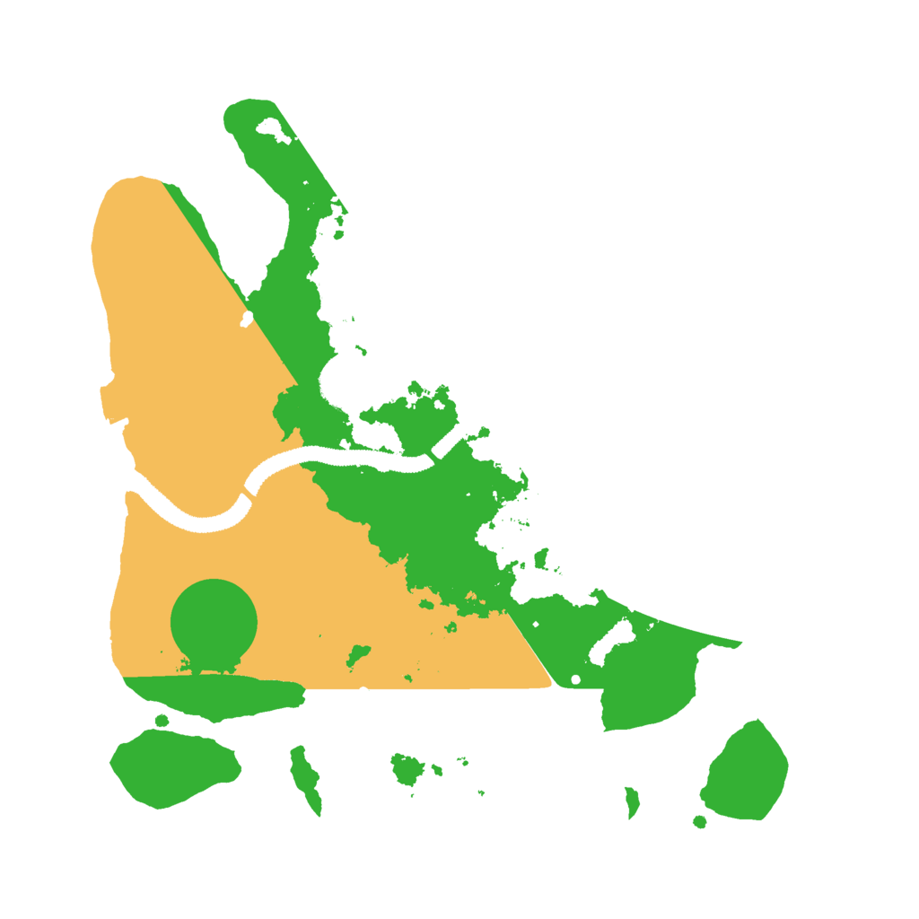 Biome Rust Map: Procedural Map, Size: 2800, Seed: 250102
