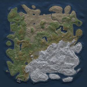 Thumbnail Rust Map: Procedural Map, Size: 4800, Seed: 1017709904, 17 Monuments