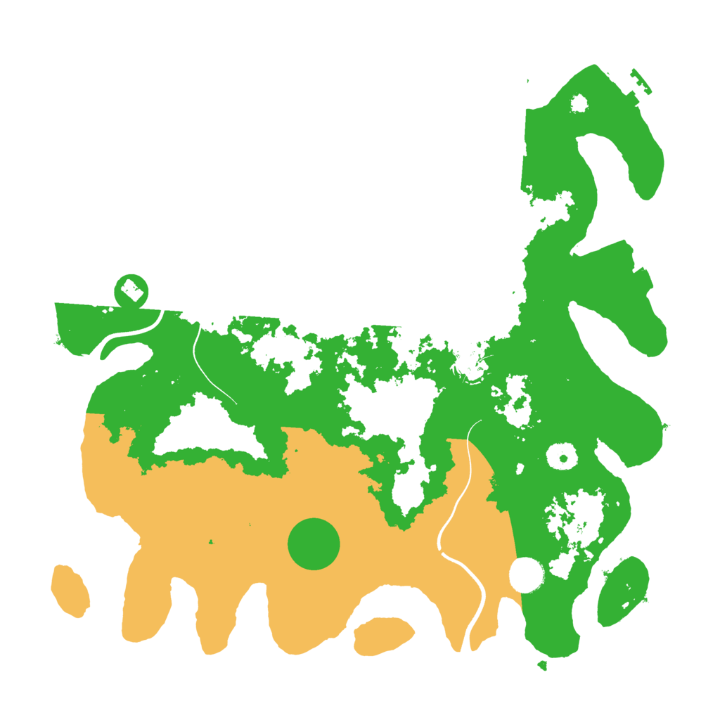 Biome Rust Map: Procedural Map, Size: 3650, Seed: 64579553