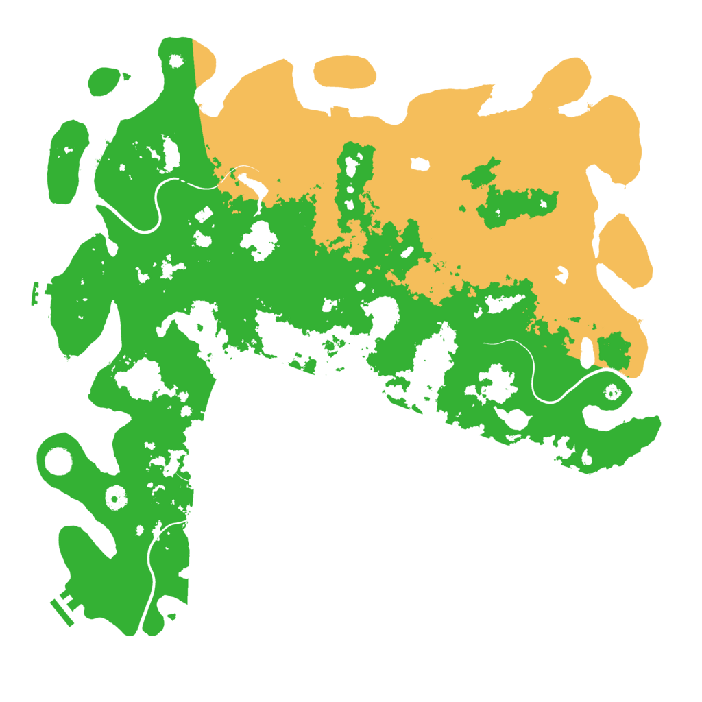 Biome Rust Map: Procedural Map, Size: 4500, Seed: 89432993