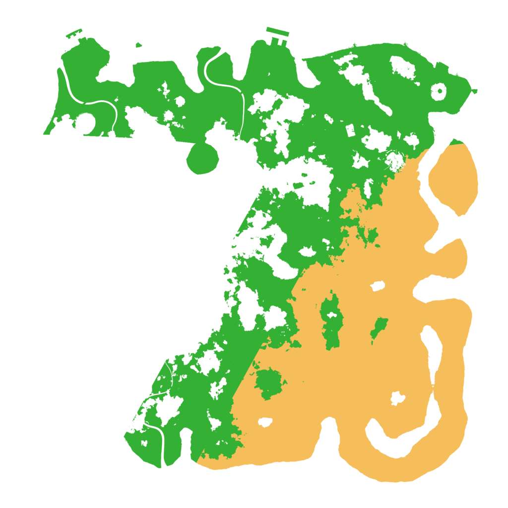 Biome Rust Map: Procedural Map, Size: 4500, Seed: 1801275306