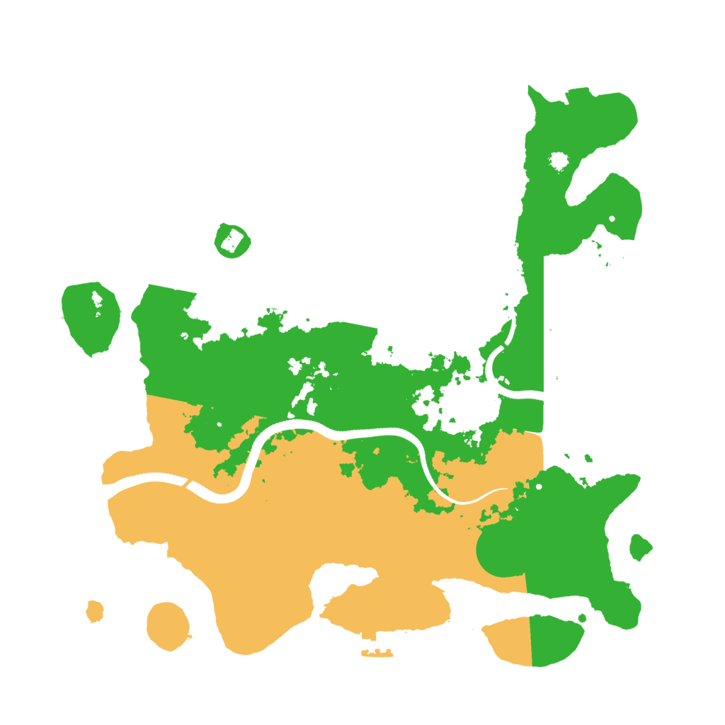 Biome Rust Map: Procedural Map, Size: 3500, Seed: 634609192