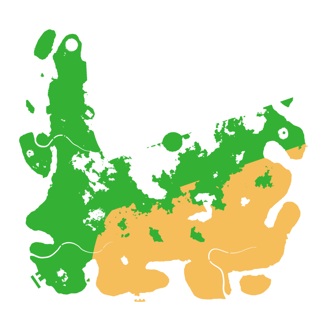 Biome Rust Map: Procedural Map, Size: 4500, Seed: 1216959316