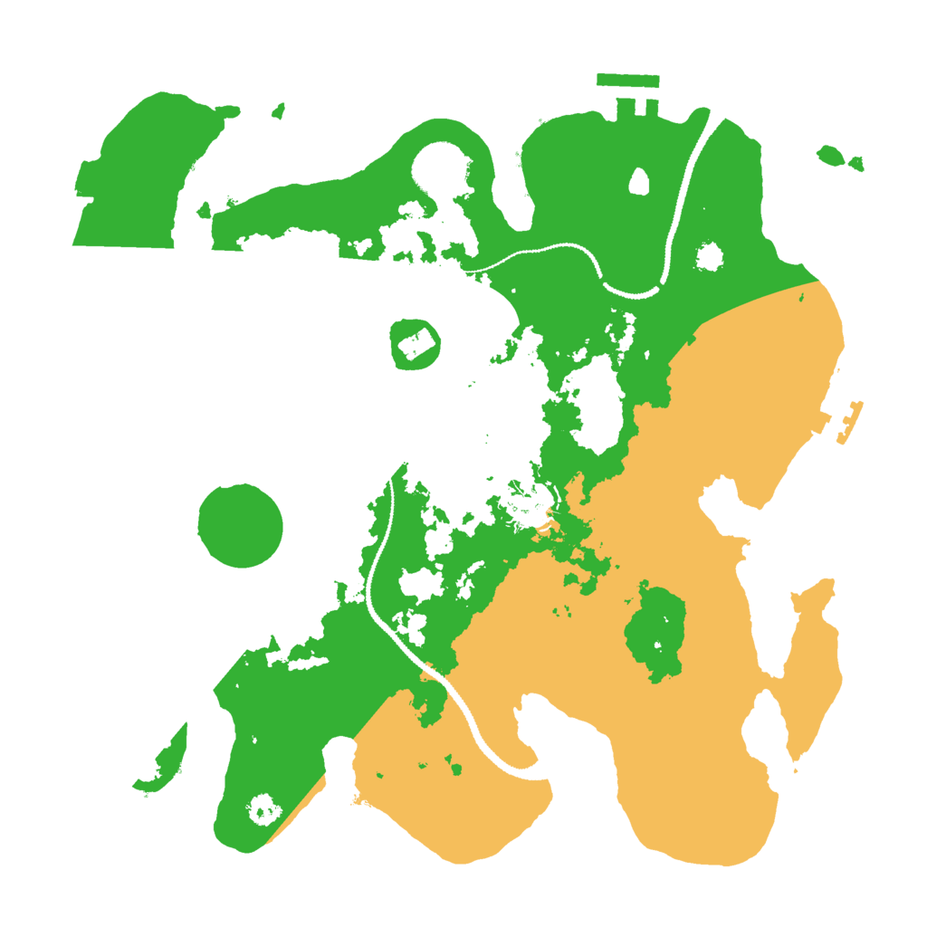 Biome Rust Map: Procedural Map, Size: 3000, Seed: 206185