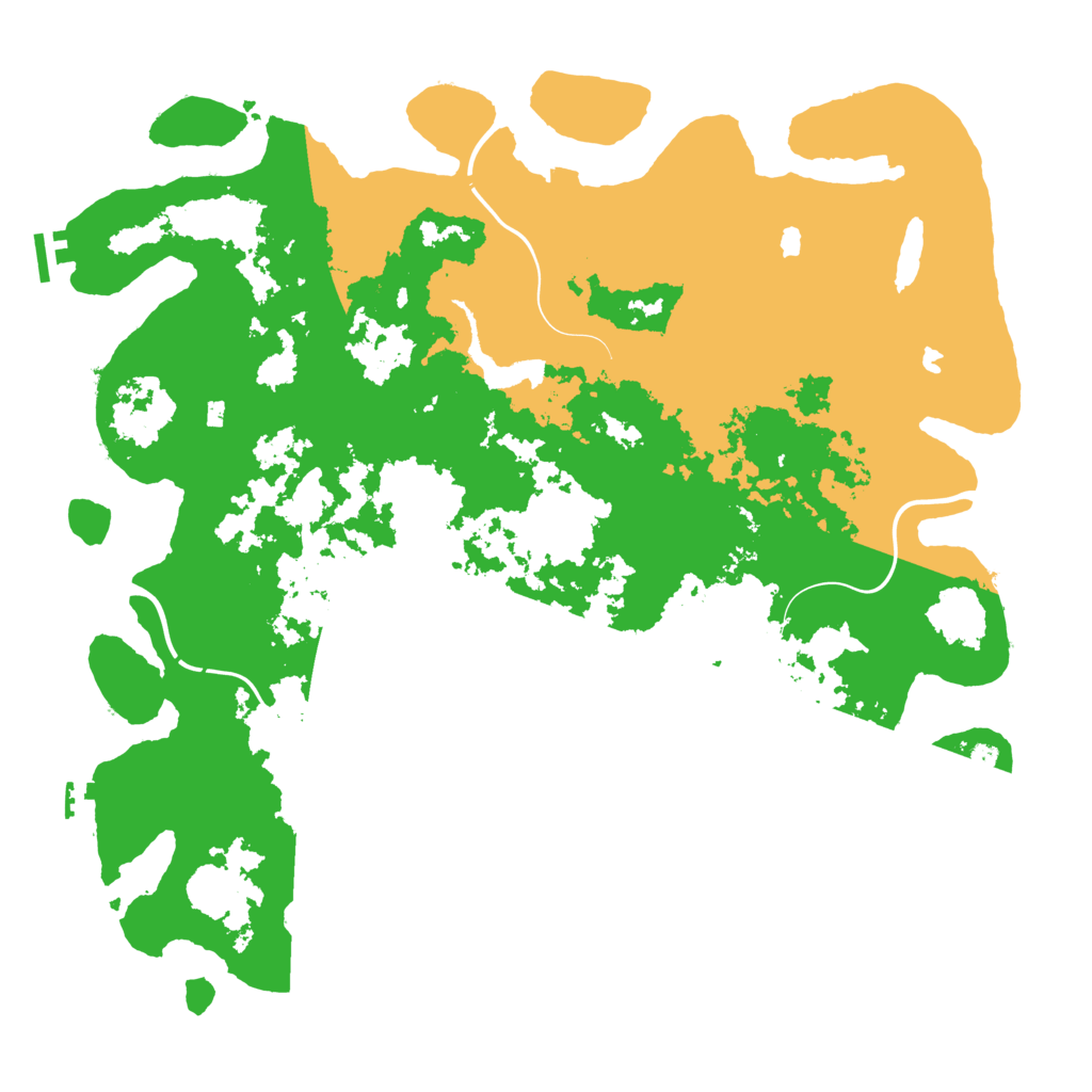 Biome Rust Map: Procedural Map, Size: 4500, Seed: 88113342