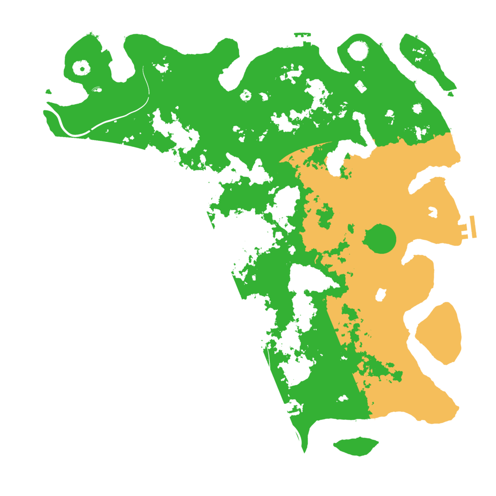 Biome Rust Map: Procedural Map, Size: 4500, Seed: 550802803