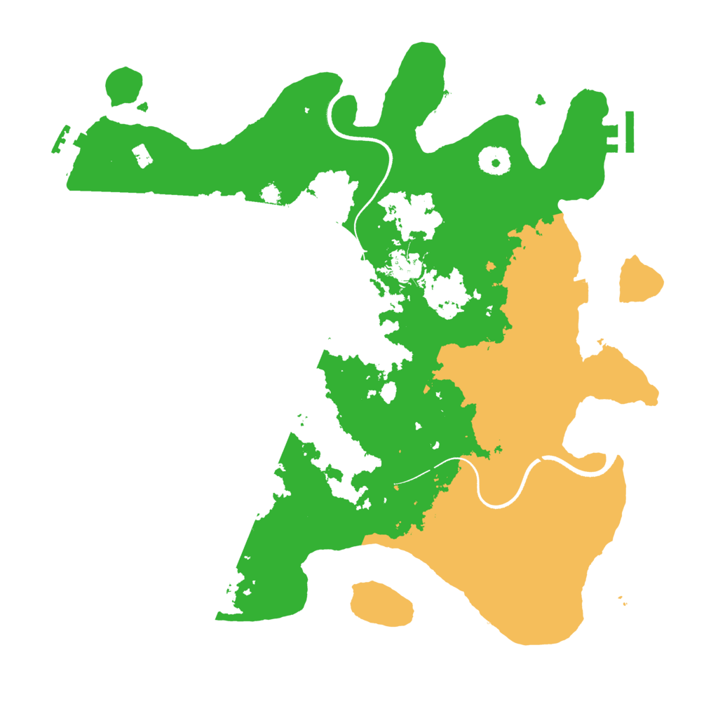 Biome Rust Map: Procedural Map, Size: 3500, Seed: 529189771