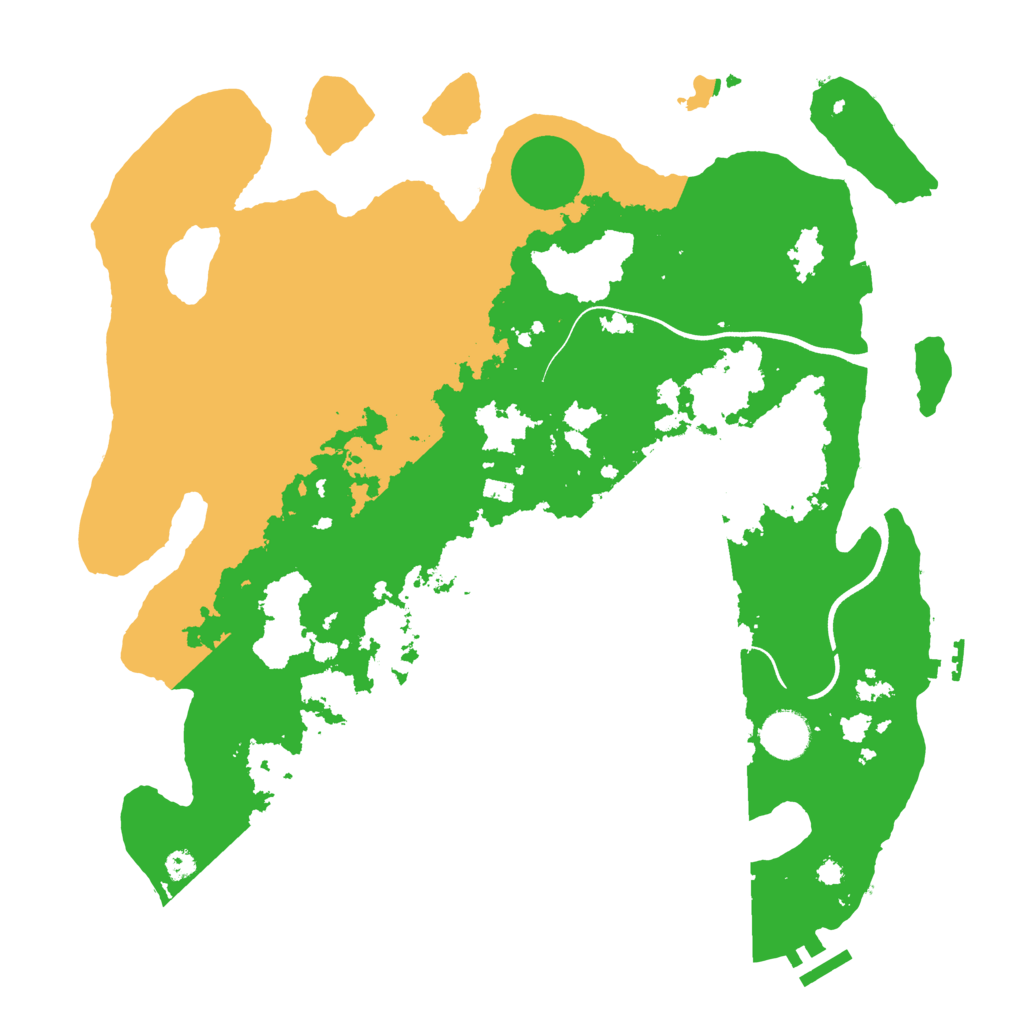 Biome Rust Map: Procedural Map, Size: 3700, Seed: 783569910