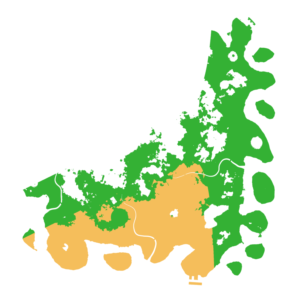 Biome Rust Map: Procedural Map, Size: 4500, Seed: 57032025