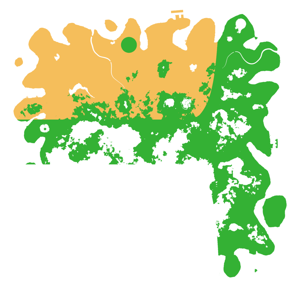 Biome Rust Map: Procedural Map, Size: 5000, Seed: 54023