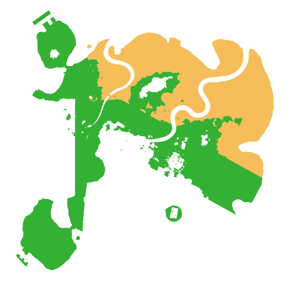 Biome Rust Map: Procedural Map, Size: 3000, Seed: 1121410929
