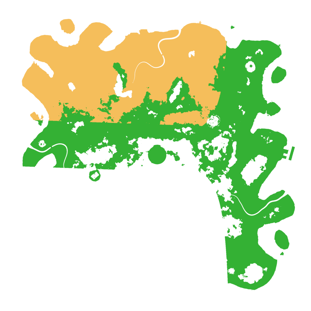 Biome Rust Map: Procedural Map, Size: 4500, Seed: 4321
