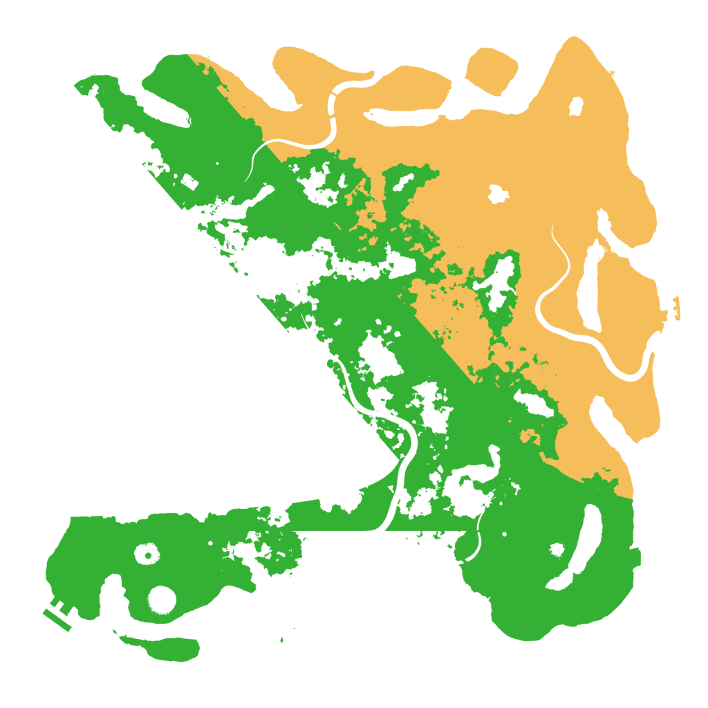 Biome Rust Map: Procedural Map, Size: 4500, Seed: 1233955769