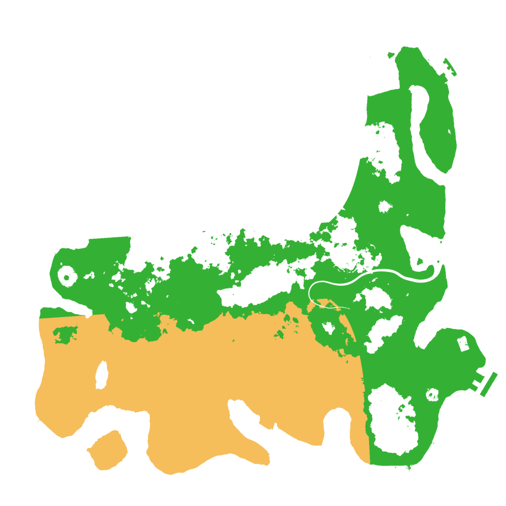 Biome Rust Map: Procedural Map, Size: 3850, Seed: 287990227