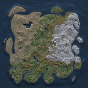 Thumbnail Rust Map: Procedural Map, Size: 4250, Seed: 2142803136, 15 Monuments