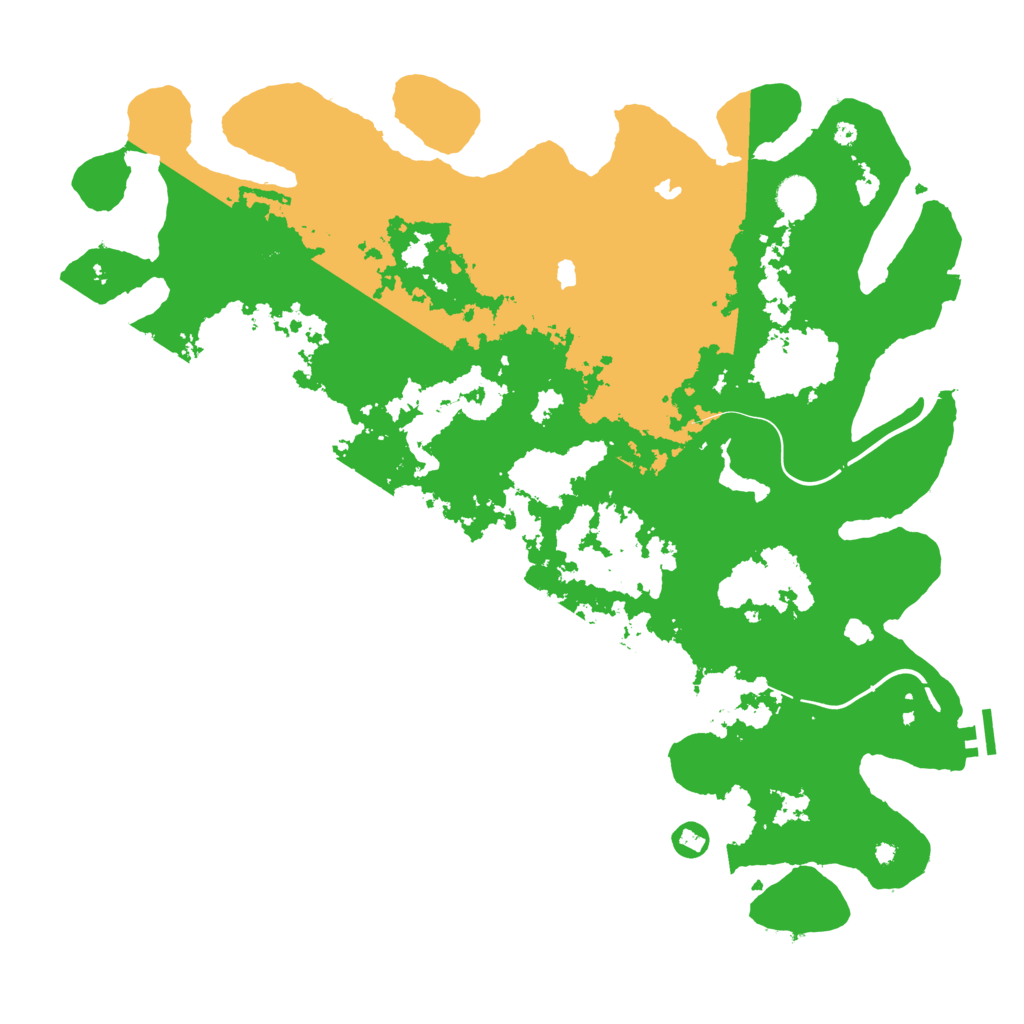 Biome Rust Map: Procedural Map, Size: 4500, Seed: 186900998