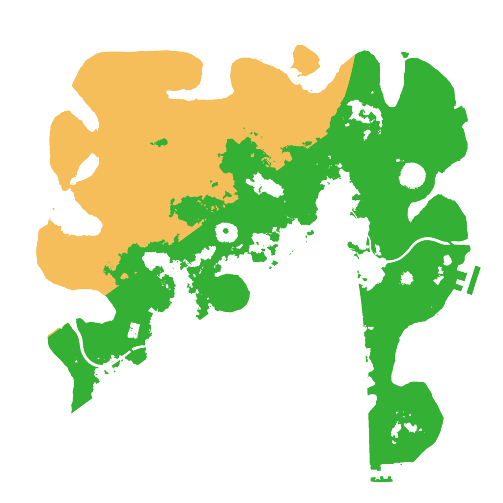 Biome Rust Map: Procedural Map, Size: 3500, Seed: 595110287