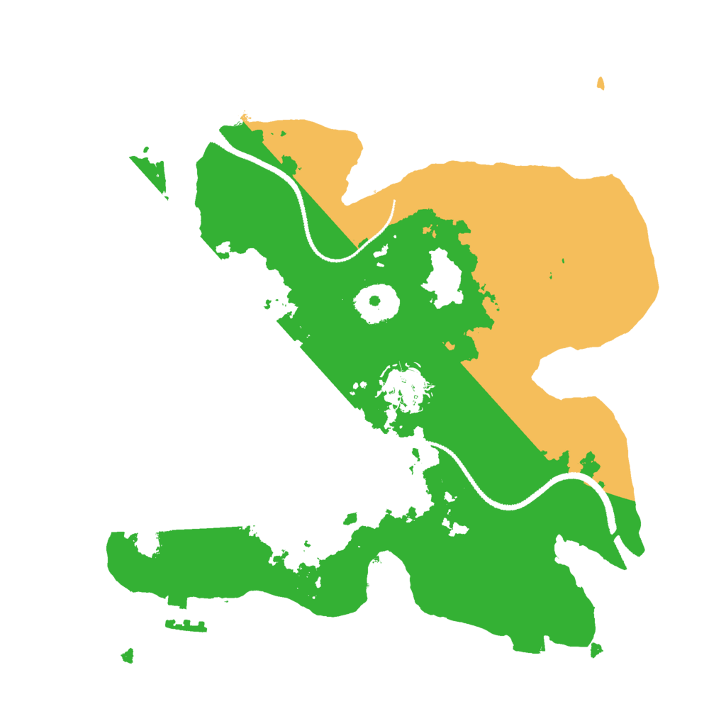 Biome Rust Map: Procedural Map, Size: 2650, Seed: 2113531541