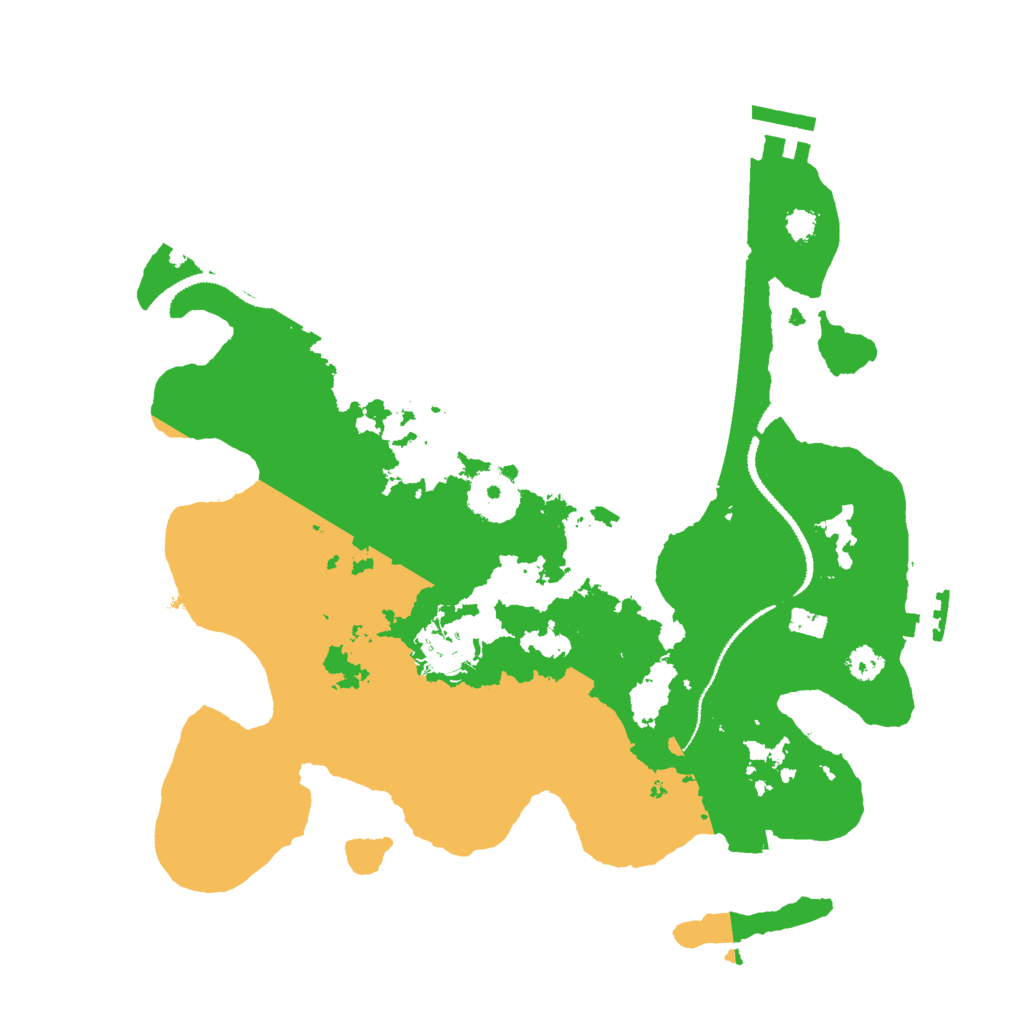 Biome Rust Map: Procedural Map, Size: 3000, Seed: 25257