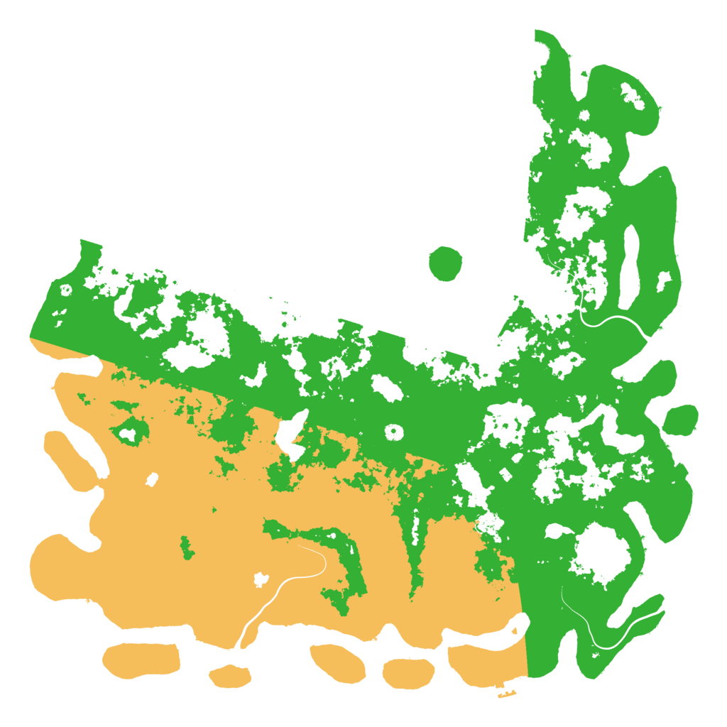 Biome Rust Map: Procedural Map, Size: 6000, Seed: 1088364317