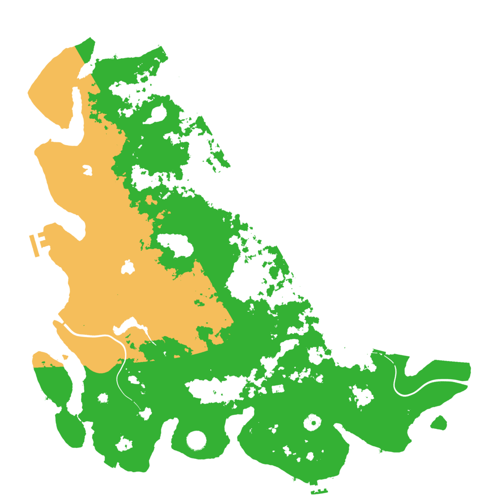 Biome Rust Map: Procedural Map, Size: 4500, Seed: 7765
