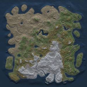 Thumbnail Rust Map: Procedural Map, Size: 4800, Seed: 328754345, 17 Monuments