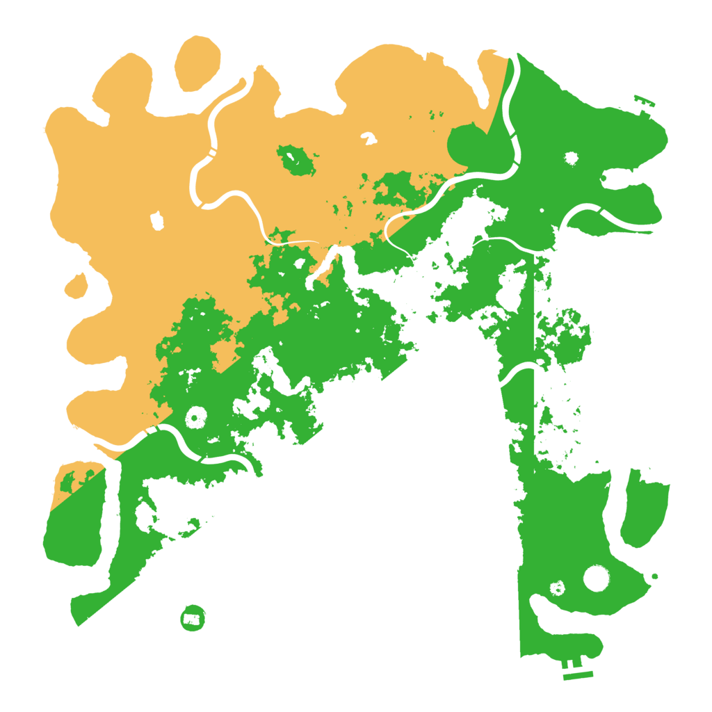 Biome Rust Map: Procedural Map, Size: 4800, Seed: 328754345