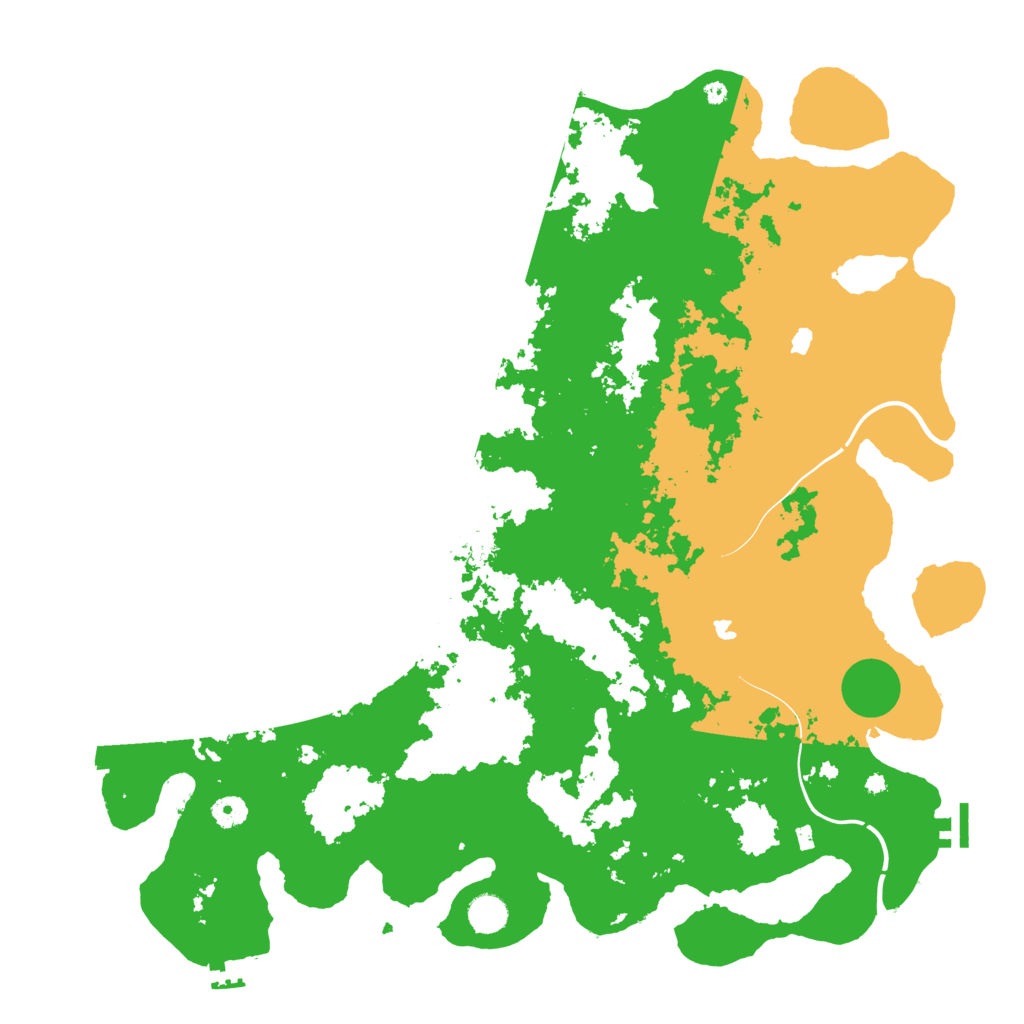 Biome Rust Map: Procedural Map, Size: 4600, Seed: 1614366395