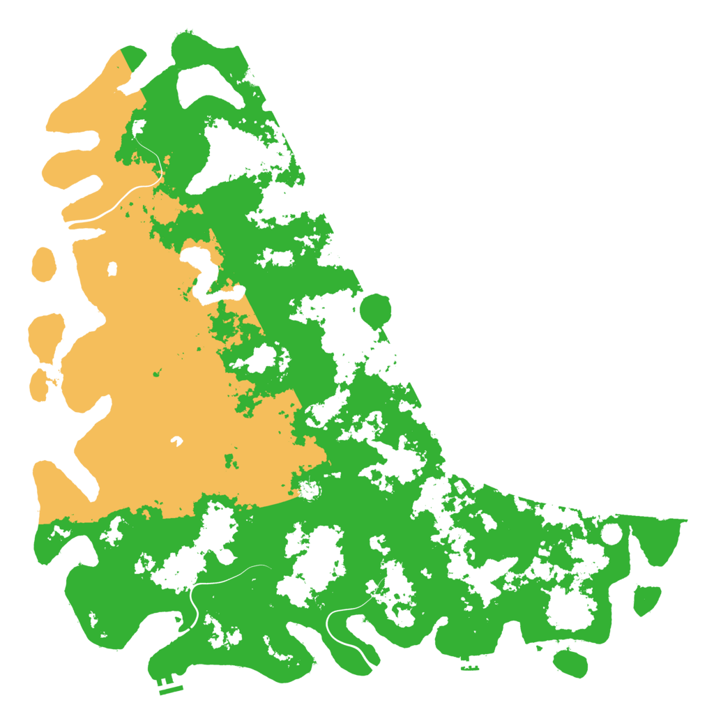 Biome Rust Map: Procedural Map, Size: 6000, Seed: 10111983