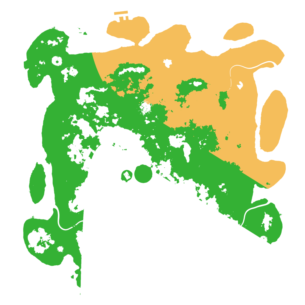Biome Rust Map: Procedural Map, Size: 4500, Seed: 77722113