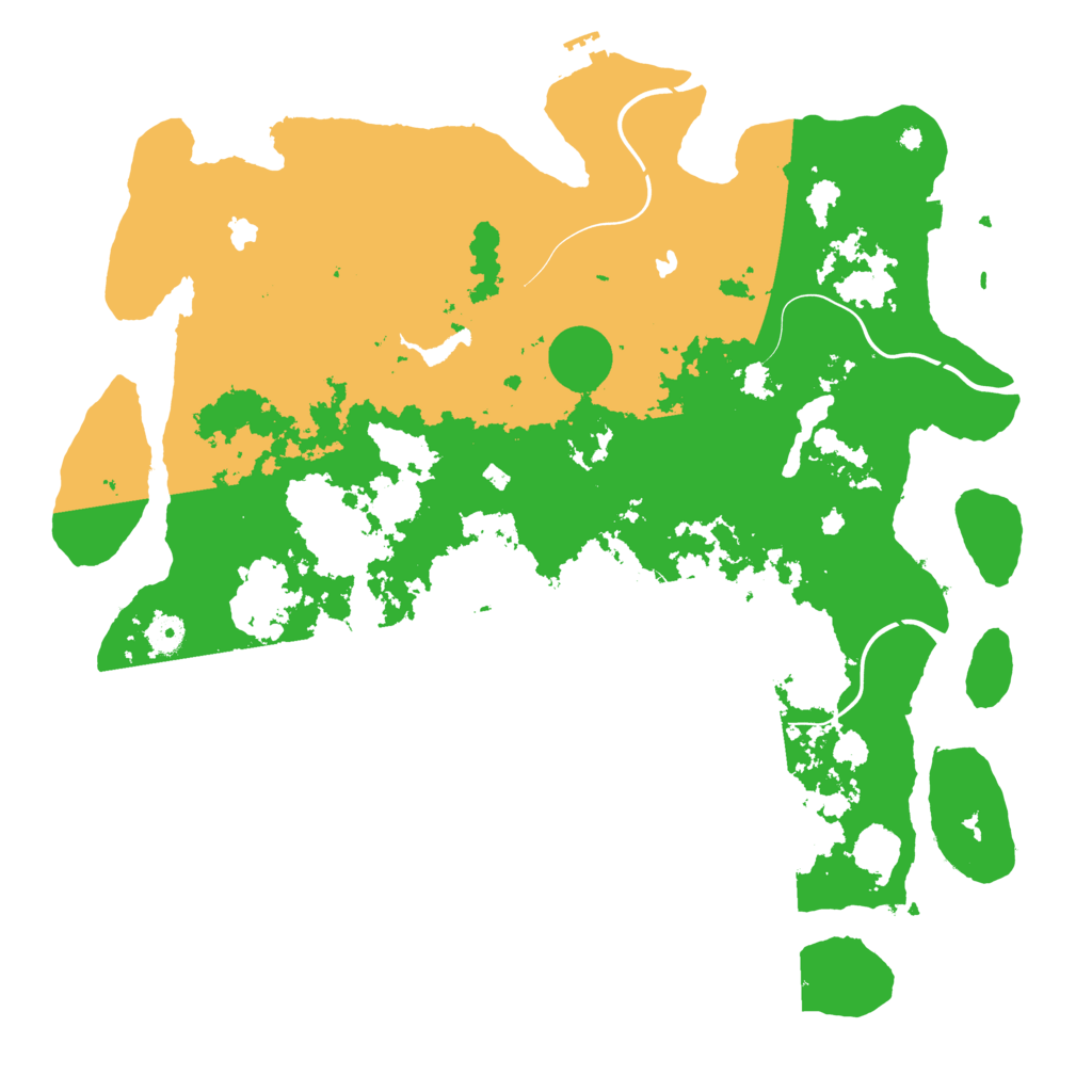 Biome Rust Map: Procedural Map, Size: 4500, Seed: 1385297878