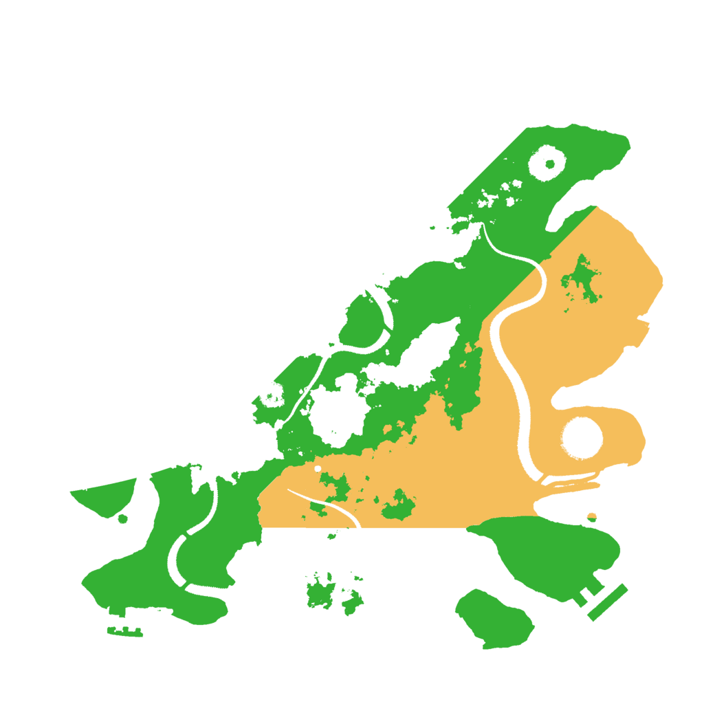 Biome Rust Map: Procedural Map, Size: 3000, Seed: 54498