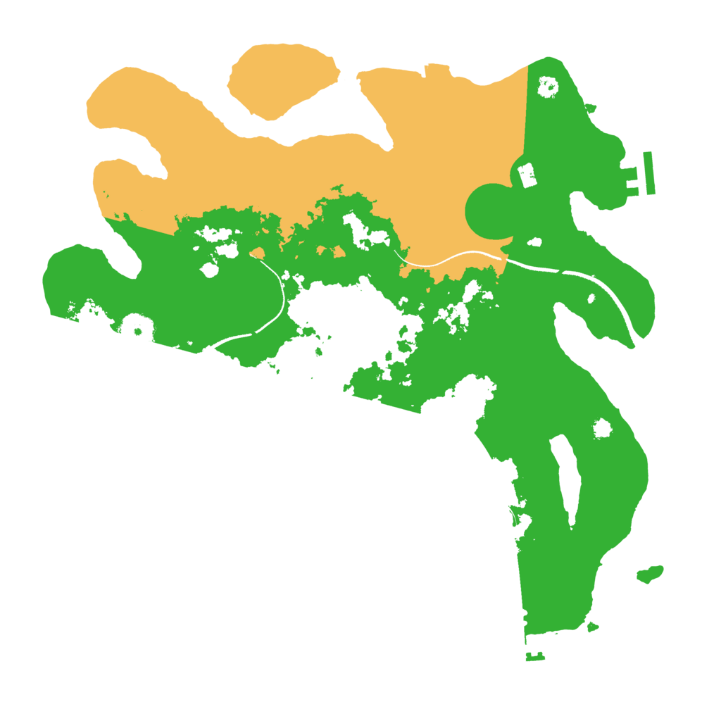 Biome Rust Map: Procedural Map, Size: 3400, Seed: 10090605