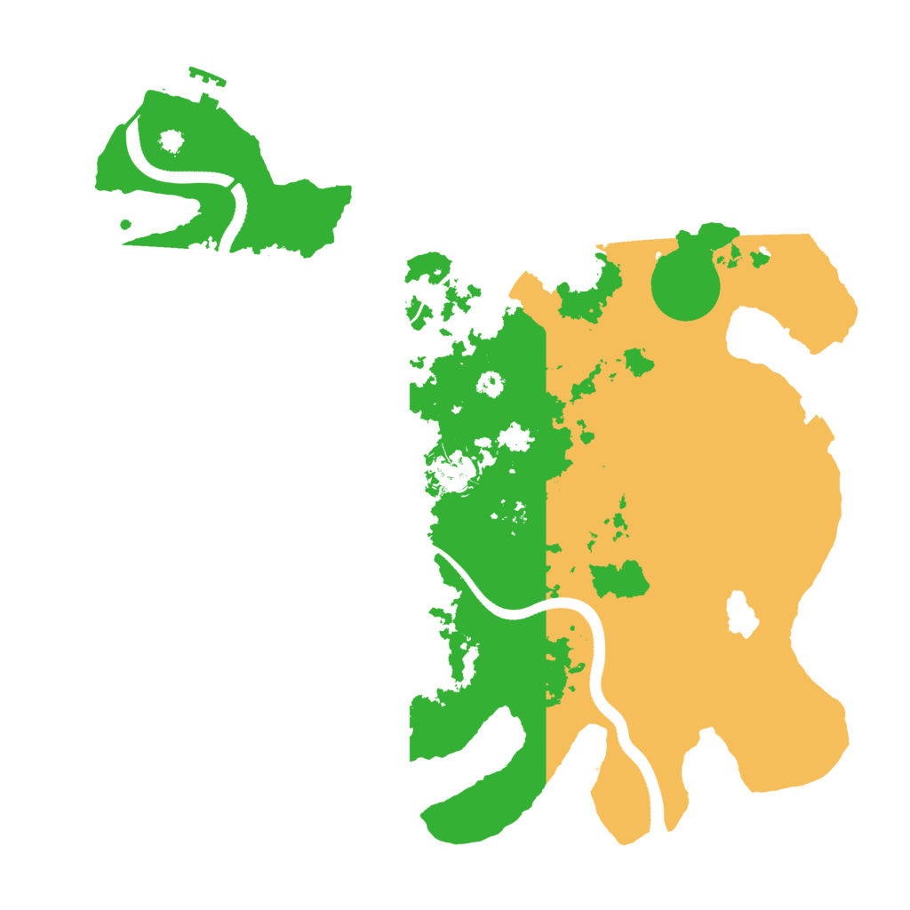 Biome Rust Map: Procedural Map, Size: 3500, Seed: 339
