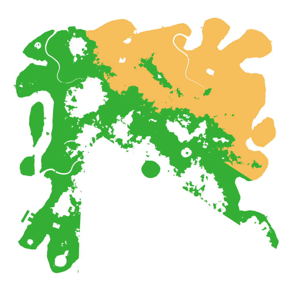 Biome Rust Map: Procedural Map, Size: 4500, Seed: 339815847