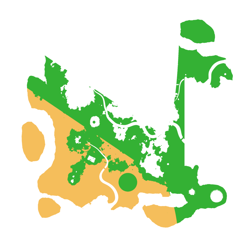 Biome Rust Map: Procedural Map, Size: 3500, Seed: 73314867
