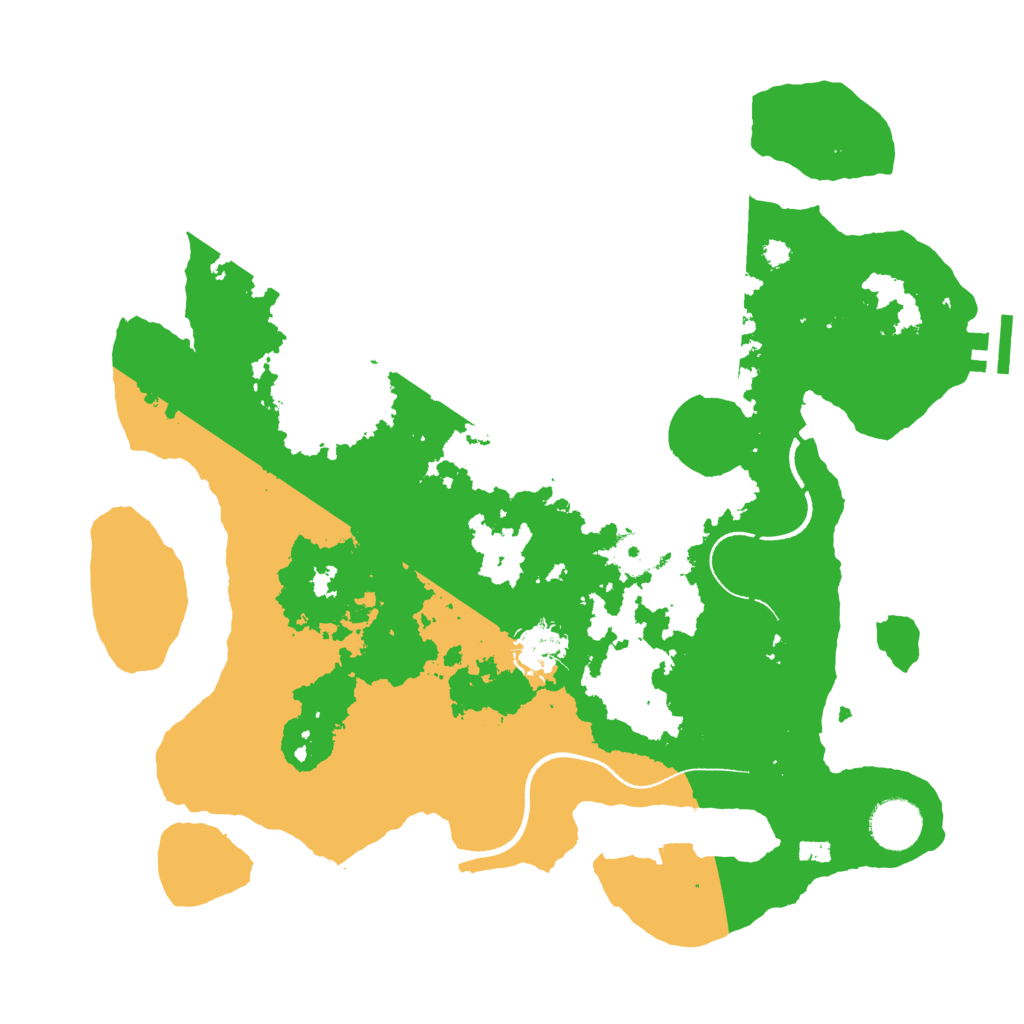 Biome Rust Map: Procedural Map, Size: 3500, Seed: 73314867