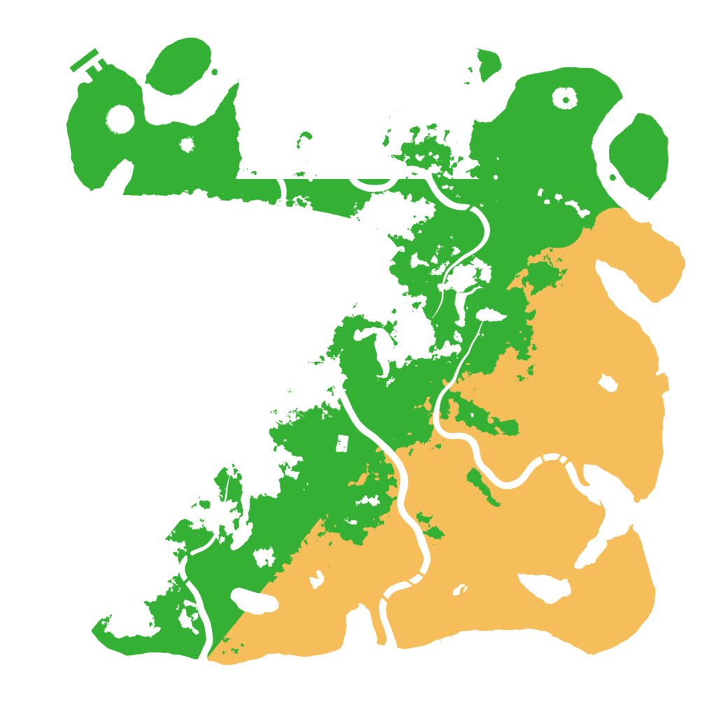 Biome Rust Map: Procedural Map, Size: 4500, Seed: 458